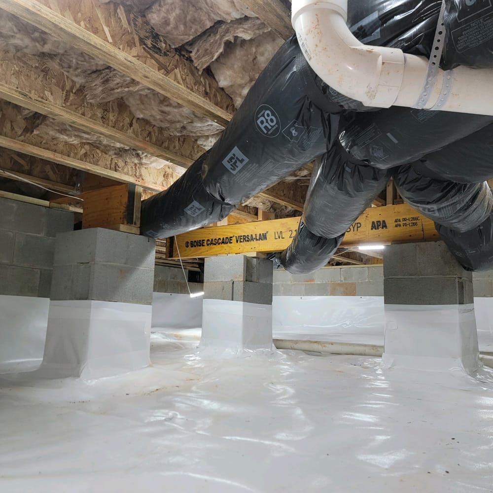 crawlspace encapsulation completed for mold remediation at a building in nashville
